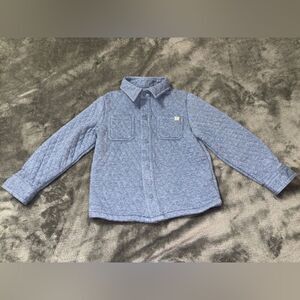 5t boys easy peasy blue quilted jacket
